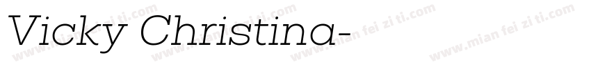 Vicky Christina字体转换
